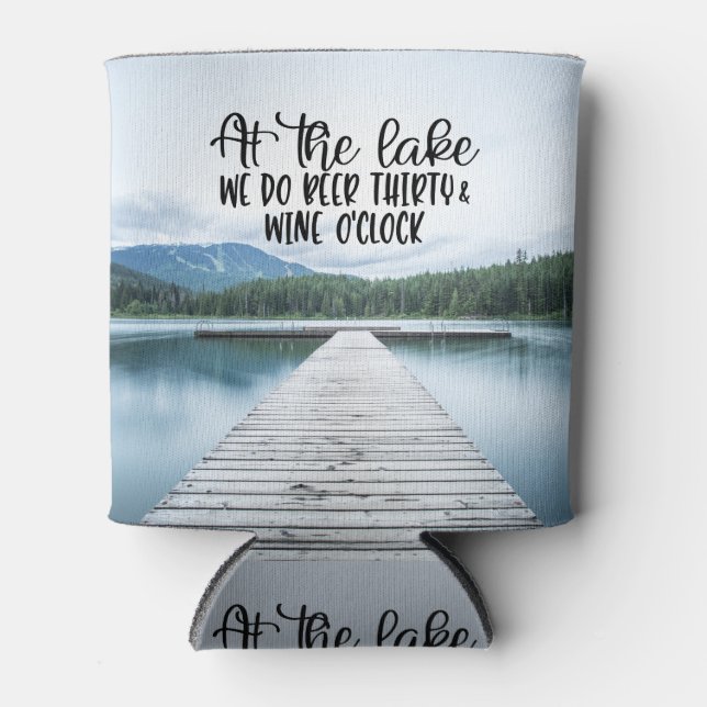 Am See We Door Beer 30 und Wine O'Clock L Dosenkühler (Vorderseite)