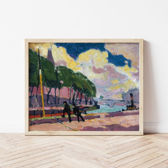 Am Seine-Ufer | Henry Lyman Saően Poster (Von Creator hochgeladen)