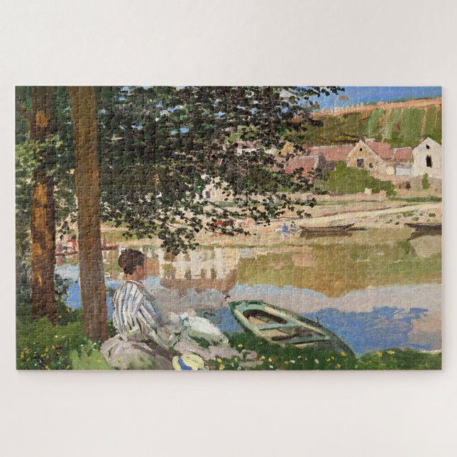 Am Seine-Ufer von Monet Puzzle (Horizontal)