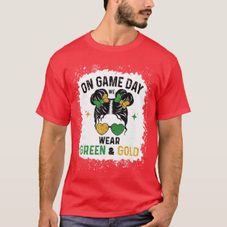 Am Spieltag tragen wir grün und goldenes Durcheina T-Shirt