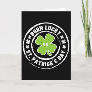 Am St. Patricks Day Geburtstag Bday Männer Frauen Karte