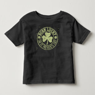 Am St. Patrick's Day Glück Geboren Irischer Geburt Kleinkind T-shirt