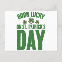 Am St. Patrick's Day Glück Geboren Irischer Geburt