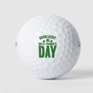 Am St. Patrick's Day Glücklich Geboren Irischer Ge Golfball