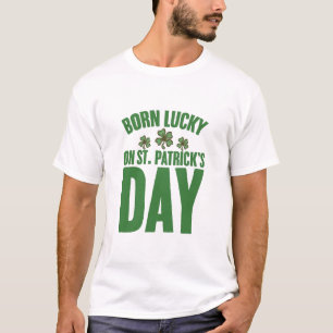 Am St. Patrick's Day Glücklich Geboren Irischer Ge T-Shirt