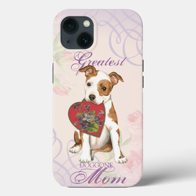Am Staff Heart Mama Case-Mate iPhone Hülle (Rückseite)