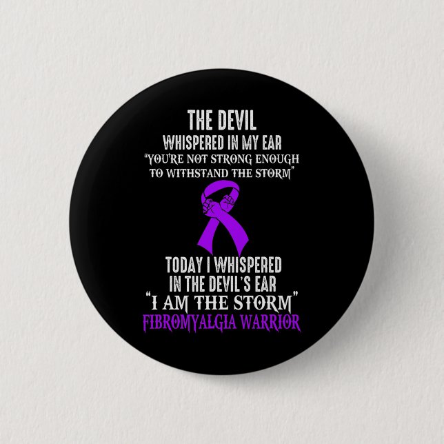 Am Storm Fibromyalgie-Bewusstseinswarter Button (Vorderseite)
