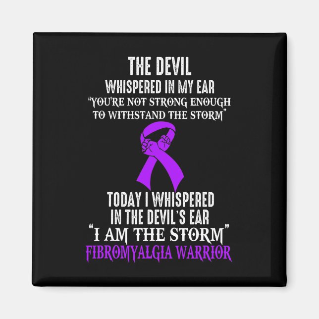 Am Storm Fibromyalgie-Bewusstseinswarter Magnet (Vorne)