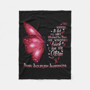 Am Storm Hirn Aneurysm-Awareness Butterfly Fleecedecke