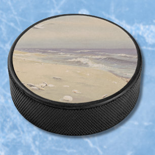 Am Strand (1879) - Vintage Küstenkunst Eishockey Puck