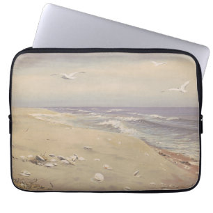 Am Strand (1879) - Vintage Küstenkunst Laptopschutzhülle