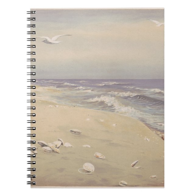 Am Strand (1879) - Vintage Küstenkunst Notizblock (Vorderseite)