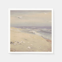 Am Strand (1879) - Vintage Küstenkunst