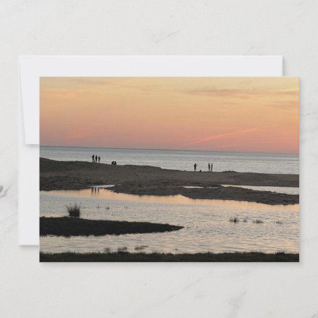 Am Strand bei Sonnenuntergang (Vorderseite)