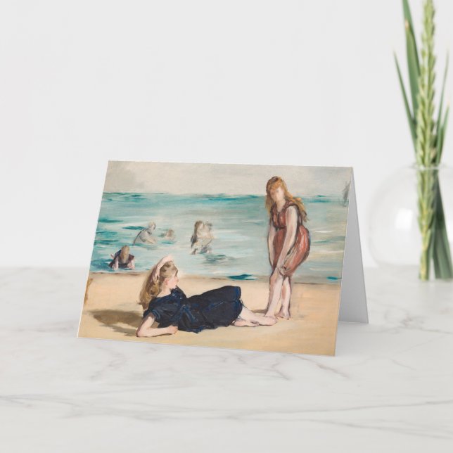 Am Strand | Édouard Manet Karte (Vorderseite)