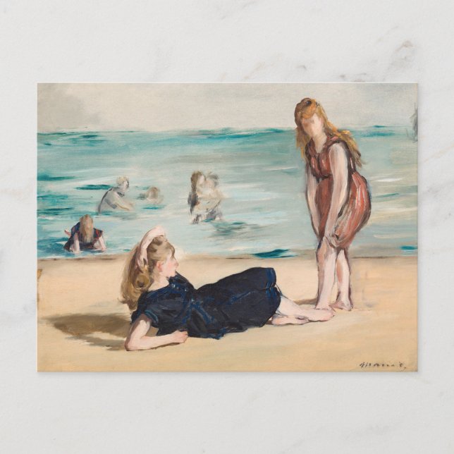 Am Strand | Édouard Manet Postkarte (Vorderseite)