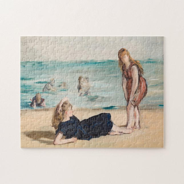 Am Strand | Édouard Manet Puzzle (Horizontal)