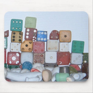 Am Strand gefundene Objekte Mousepad