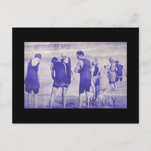 Am Strand im Juli Postkarte