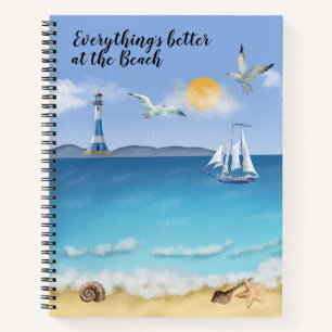 Am Strand ist alles besser Notizbuch