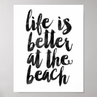 Am Strand ist das Leben besser
