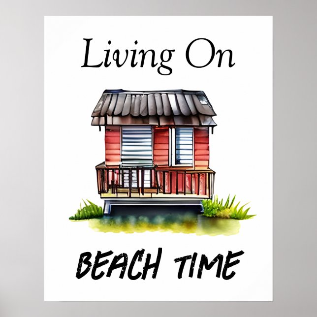 Am Strand leben  Poster (Vorne)
