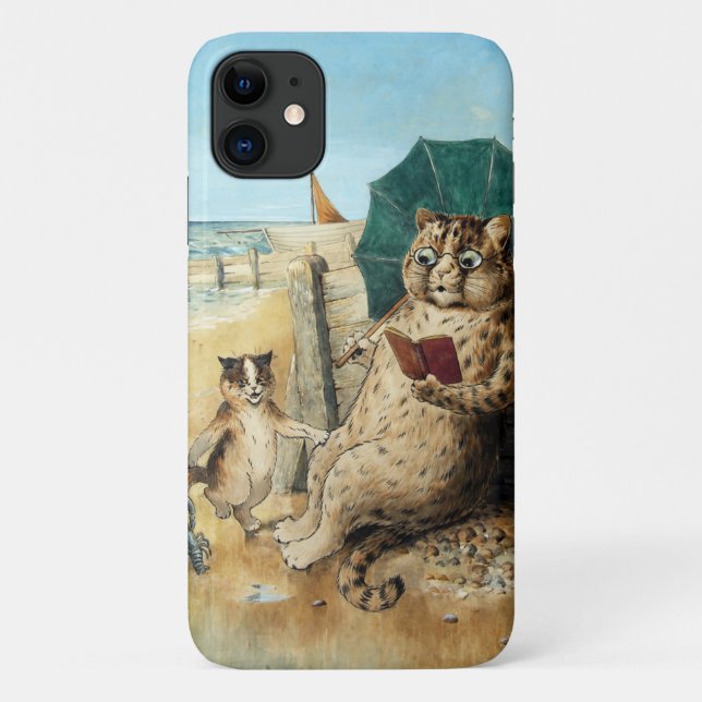 Am Strand, Louis Wain Case-Mate iPhone Hülle (Rückseite)