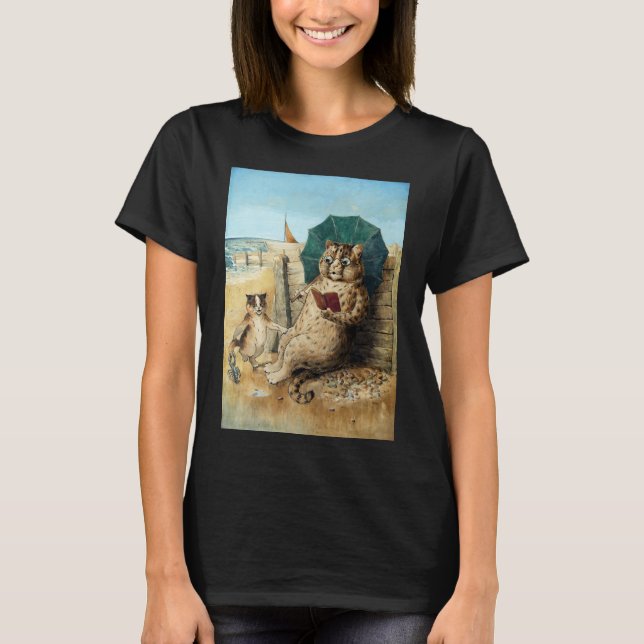 Am Strand, Louis Wain T-Shirt (Vorderseite)