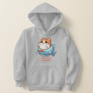 Am Strand mit meinen Bestie die Katze Meow Hoodie