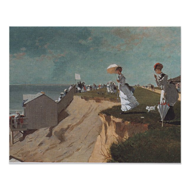 Am Strand, New Jersey, schöne Kunst Poster (Vorderseite)