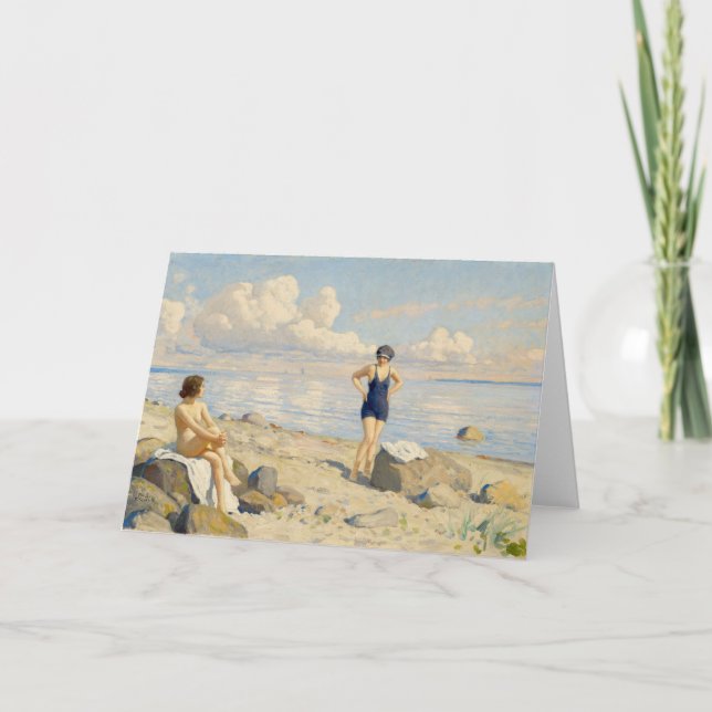 Am Strand | Paul Fischer Karte (Vorderseite)