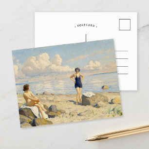 Am Strand   Paul Fischer Postkarte