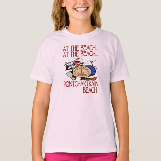 Am Strand... Pontchartrain Strand T-Shirt (Vorderseite)