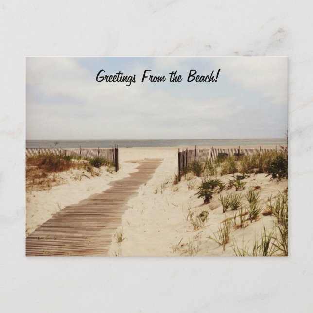 Am Strand Postkarte (Vorderseite)