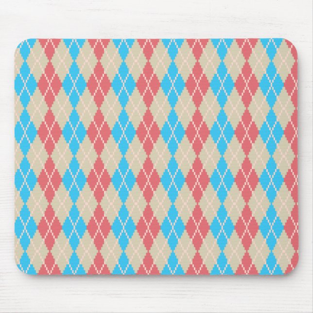 Am Strand Raute Mousepad (Vorne)
