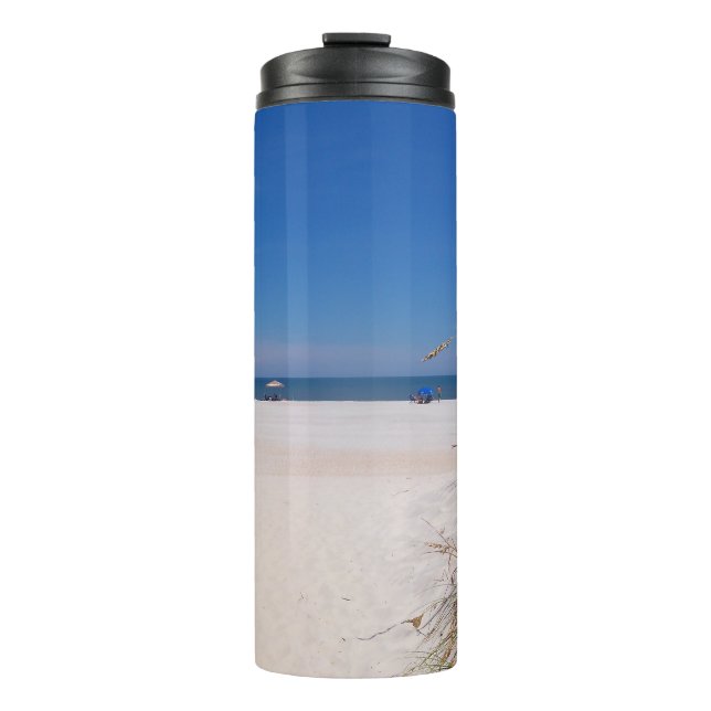 Am Strand Thermosbecher (Vorderseite)