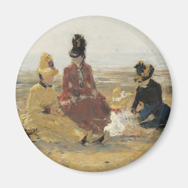 Am Strand von Trouville | 1887 Magnet (Vorne)