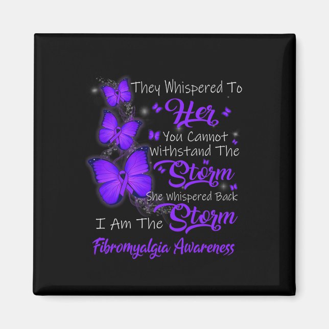 Am Sturm Fibromyalgie Bewusstsein Magnet (Vorne)