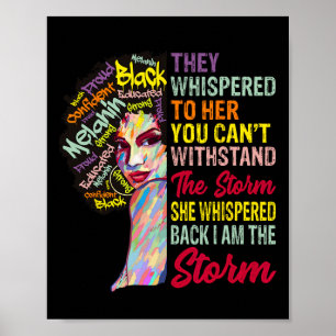 Am stürmischen Frauenmonat 19. Schwarze Geschichte Poster