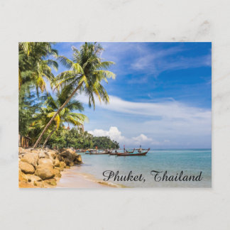 Am südlichen Ende des Strandes von Bang Tao gepfer Postkarte