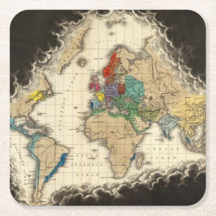 Am Tod von Charles V 1551 Rechteckiger Pappuntersetzer