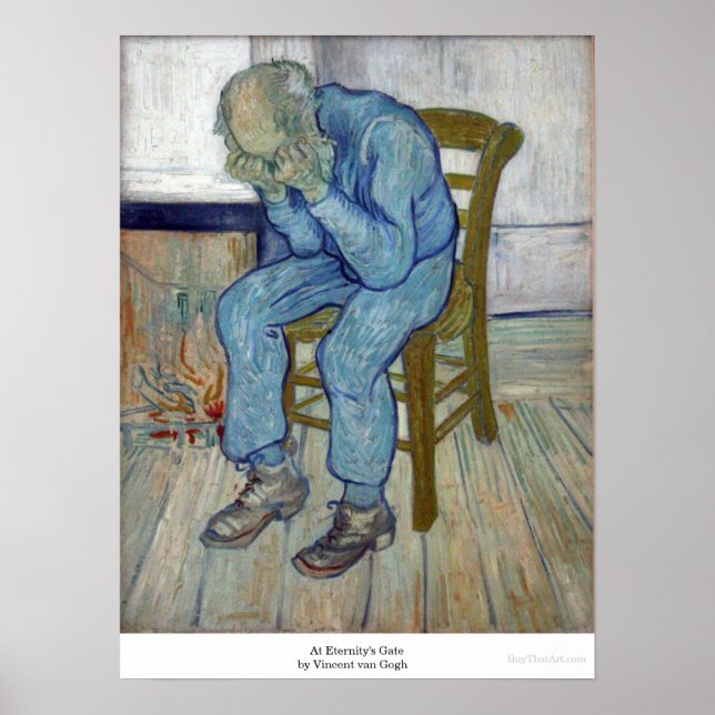 Am Tor der Ewigkeit von Vincent van Gogh Poster (Vorne)
