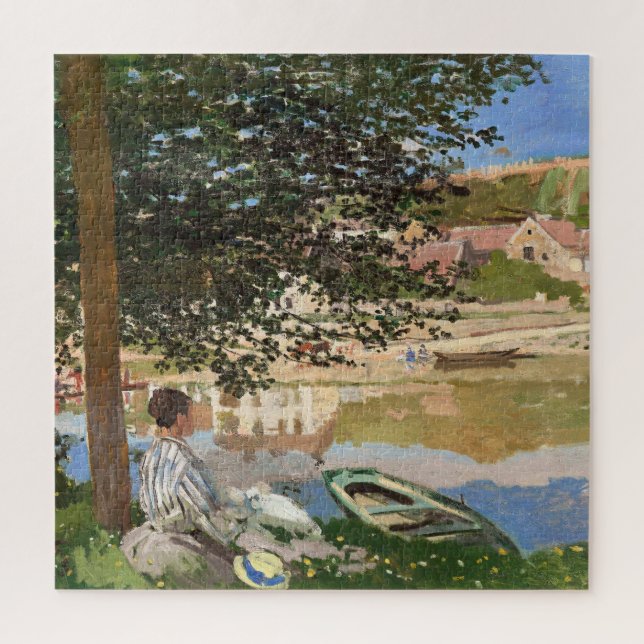 Am Ufer der Seine von Monet Puzzle (Vertikal)