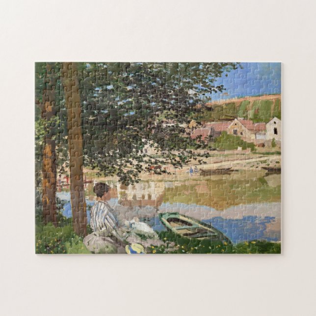 Am Ufer der Seine von Monet Puzzle (Horizontal)