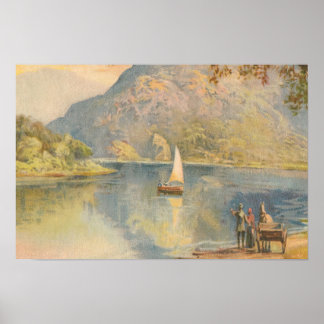Am Upper Lake, Killarney Poster