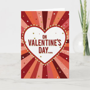 Am Valentinstag Liebeskarte Karte