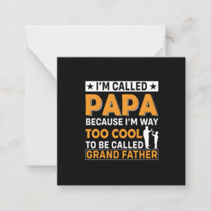 Am Vatertag werde ich Papa genannt Mitteilungskarte