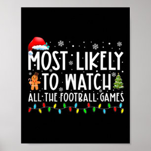 Am wahrscheinlichsten alle Footbyll-Spiele Christ Poster