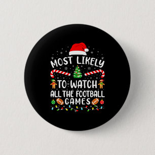 Am Wahrscheinlichsten Alle Fußballspiele Weihnacht Button