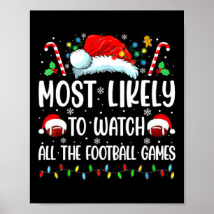 Am Wahrscheinlichsten Alle Fußballspiele Zu Weihna Poster